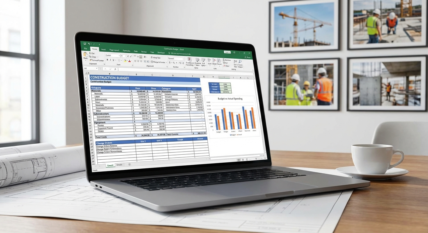 Construction Budget Tracker template preview